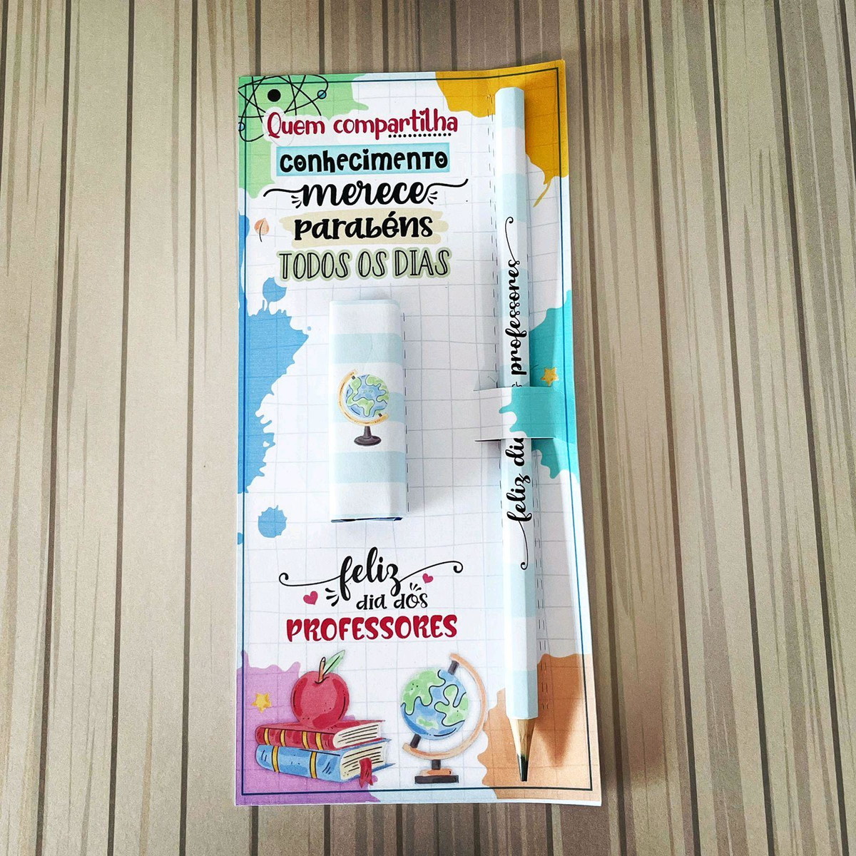 Arquivo Dia dos Professores Cartão para Lapis e Bis #10027