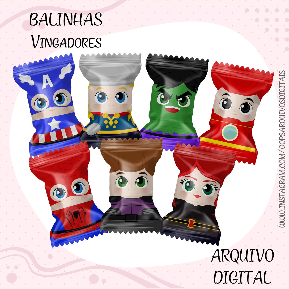 Arquivo Digital Balinha Vingadores