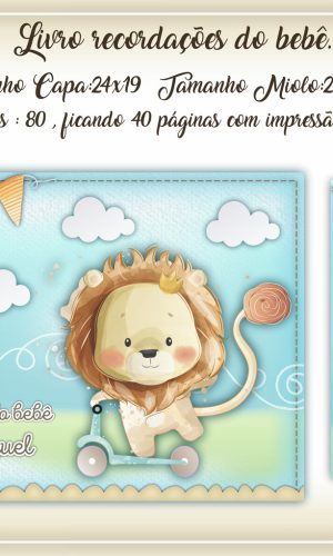 Kit c/ 5: Arquivo Digital Livro do Bebê Leãozinho