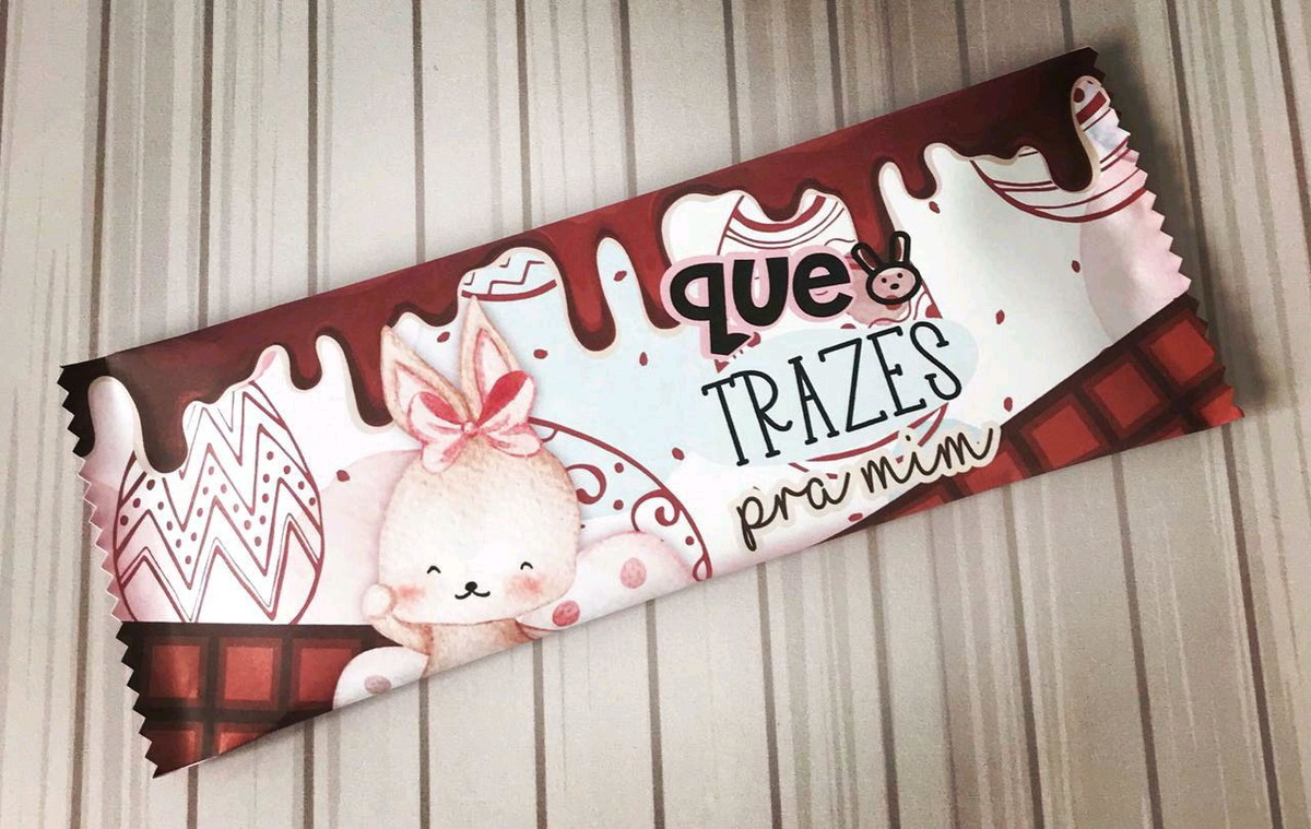 Arquivo Embalagem Barra de Chocolate de Pascoa para Presente - Imagem 5