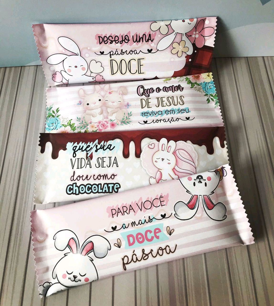 Arquivo Embalagem Barra de Chocolate de Pascoa para Presente - Imagem 2