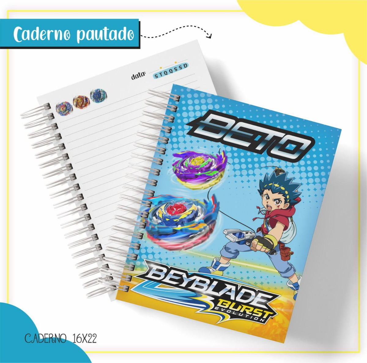 ARQUIVO ETIQUETA ESCOLAR BLAIBEYDE #2819 STUDIO E PDF - Imagem 2