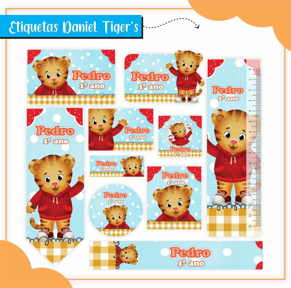 ARQUIVO ETIQUETA ESCOLAR DANIEL TIGERS #2821 STUDIO E PDF