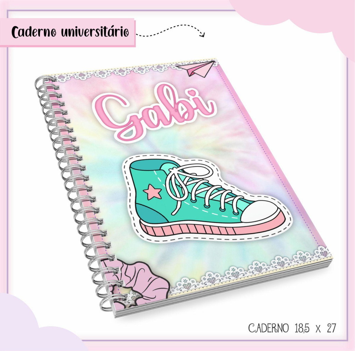 Arquivo Etiqueta Escolar Menina Vsco Girl #2824 Studio e pdf - Imagem 3