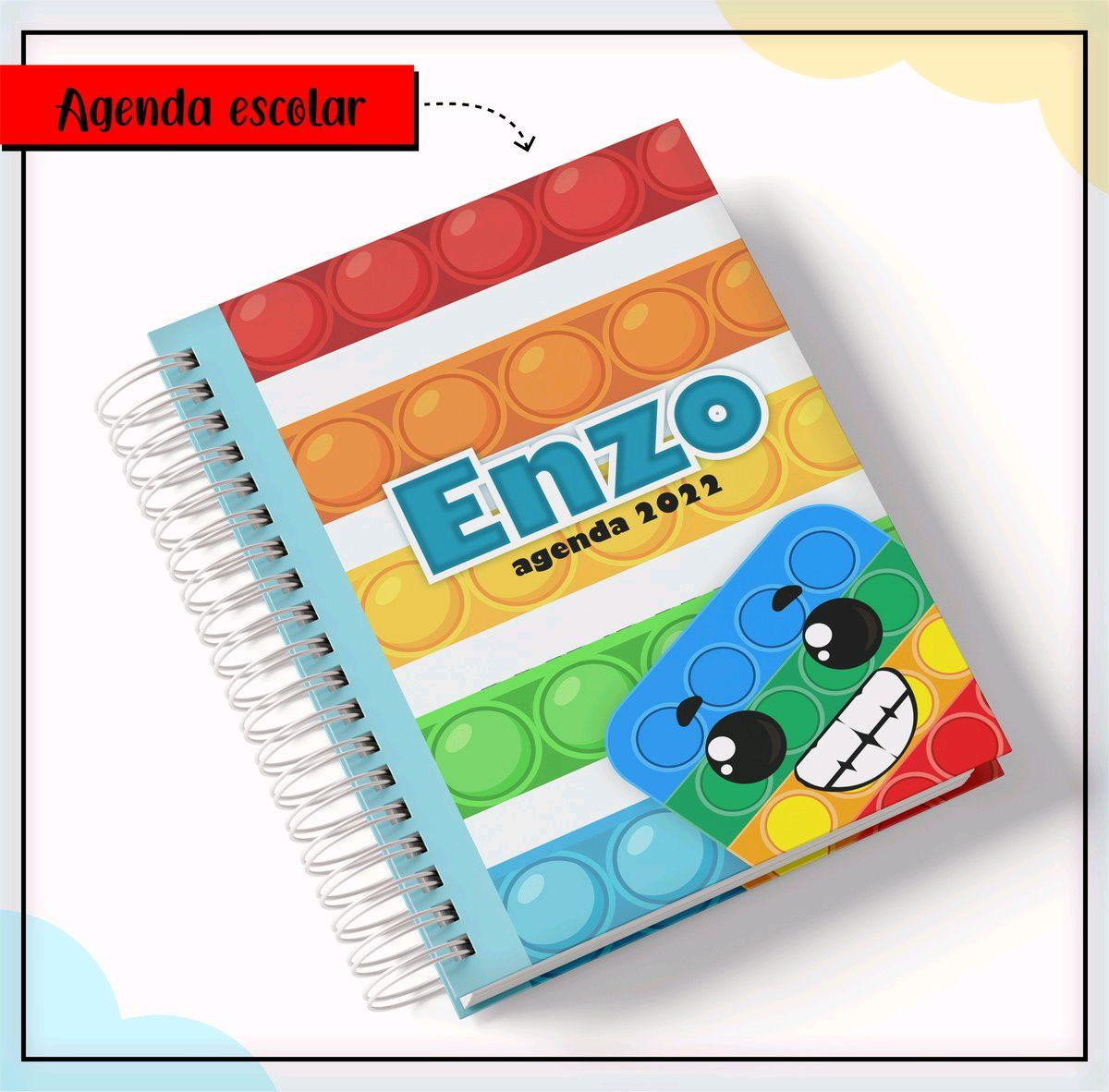 ARQUIVO ETIQUETA ESCOLAR POP IT MENINO #2801 STUDIO E PDF - Imagem 3