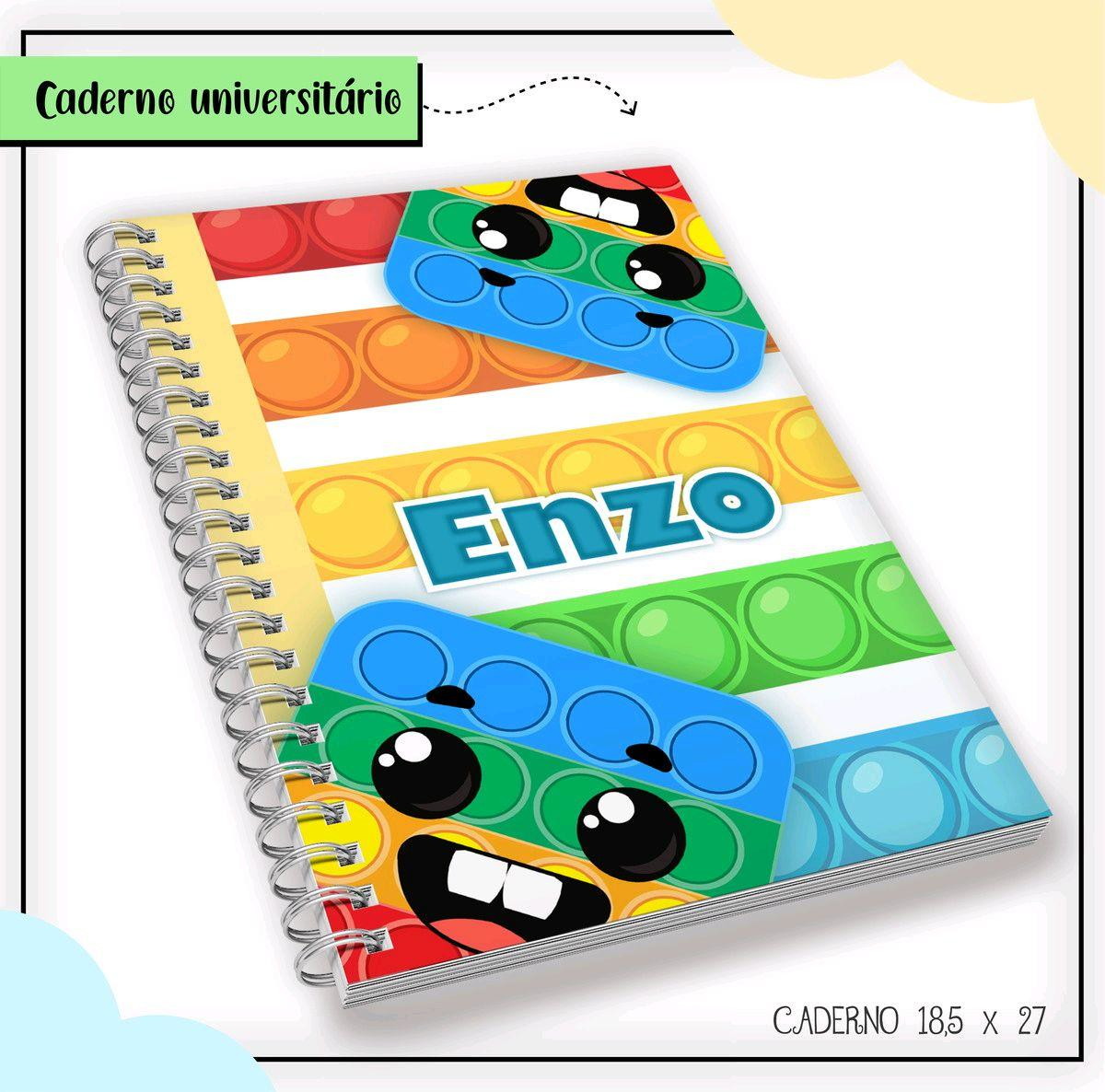 ARQUIVO ETIQUETA ESCOLAR POP IT MENINO #2801 STUDIO E PDF - Imagem 4