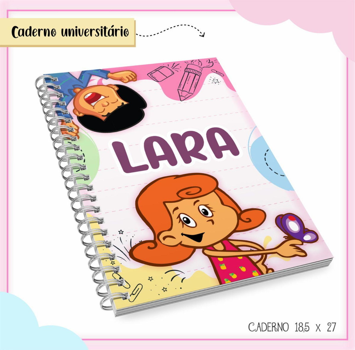 ARQUIVO ETIQUETA ESCOLAR TRES PALAVRINHAS #2803 STUDIO E PDF - Imagem 3