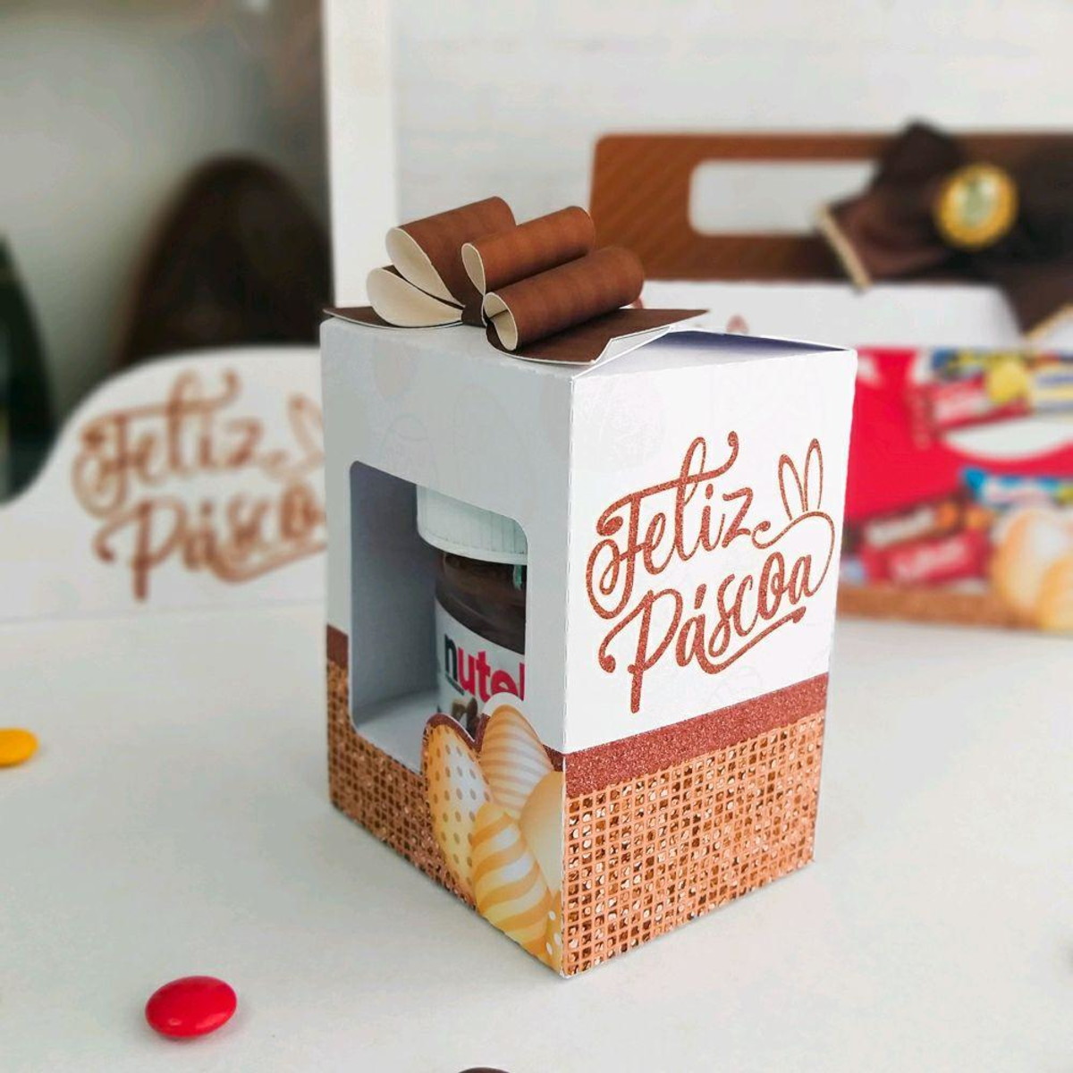 ARQUIVO FELIZ PASCOA CAIXA PARA NUTELLA #4013