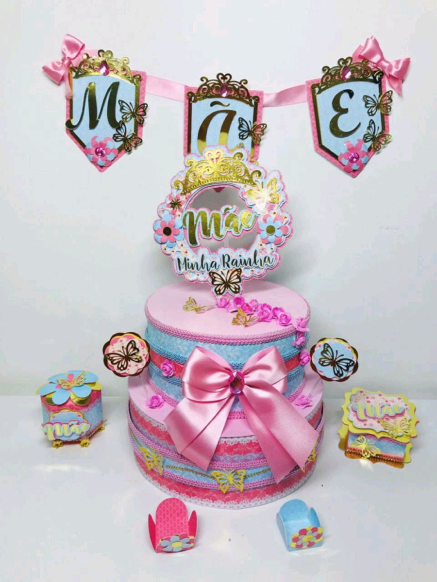 ARQUIVO FESTA KIT SÓ UM BOLINHO DIA DAS MÃES #5091 - Imagem 3