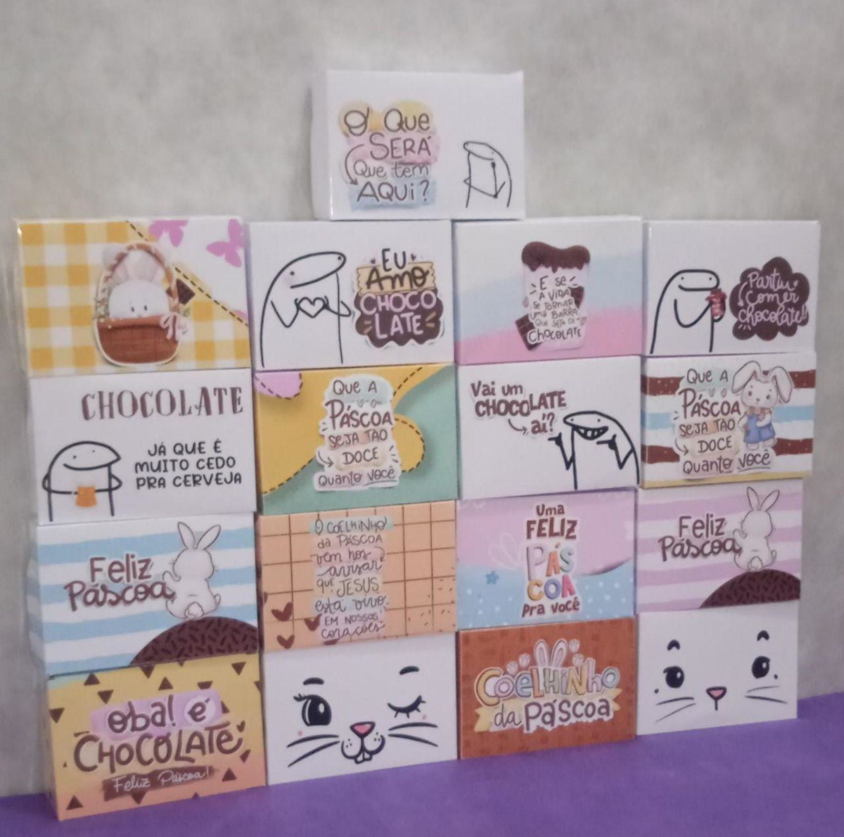 ARQUIVO KIT 30 CAIXAS 6 DOCES/2 OVOS DE 50g DE PASCOA #13882