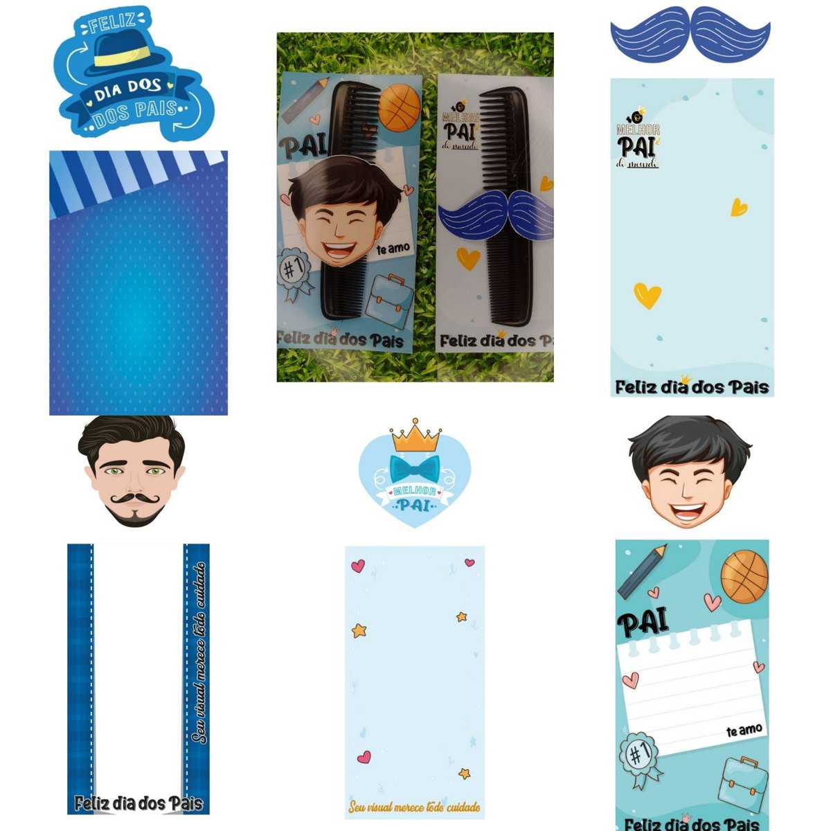 Arquivo Kit Brindes Cartão Para Pente Do Dia Dos Pais #15161 - Imagem 2