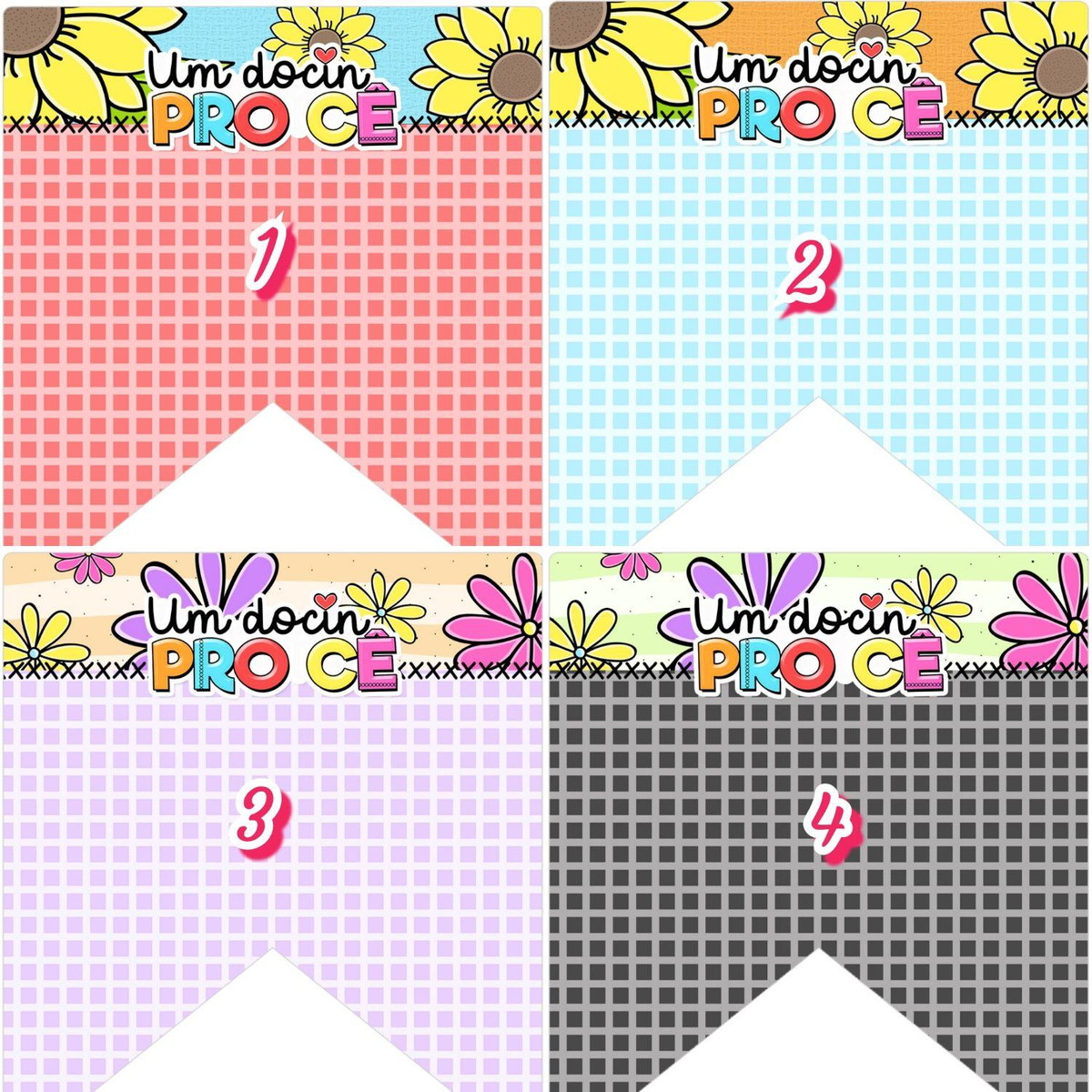 ARQUIVO KIT CARD BANDEIRINHA FESTA JUNINA SÃO JOÃO #14174 - Imagem 2