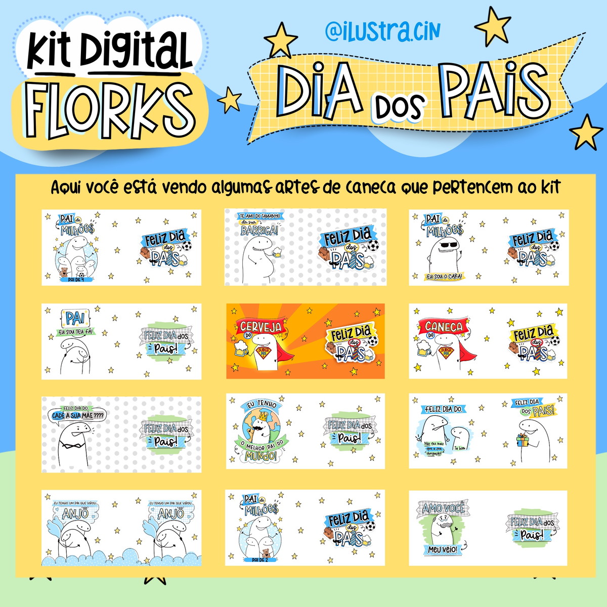 Arquivo Kit Digital - Flork Dia Dos Pais #3 - Imagem 3