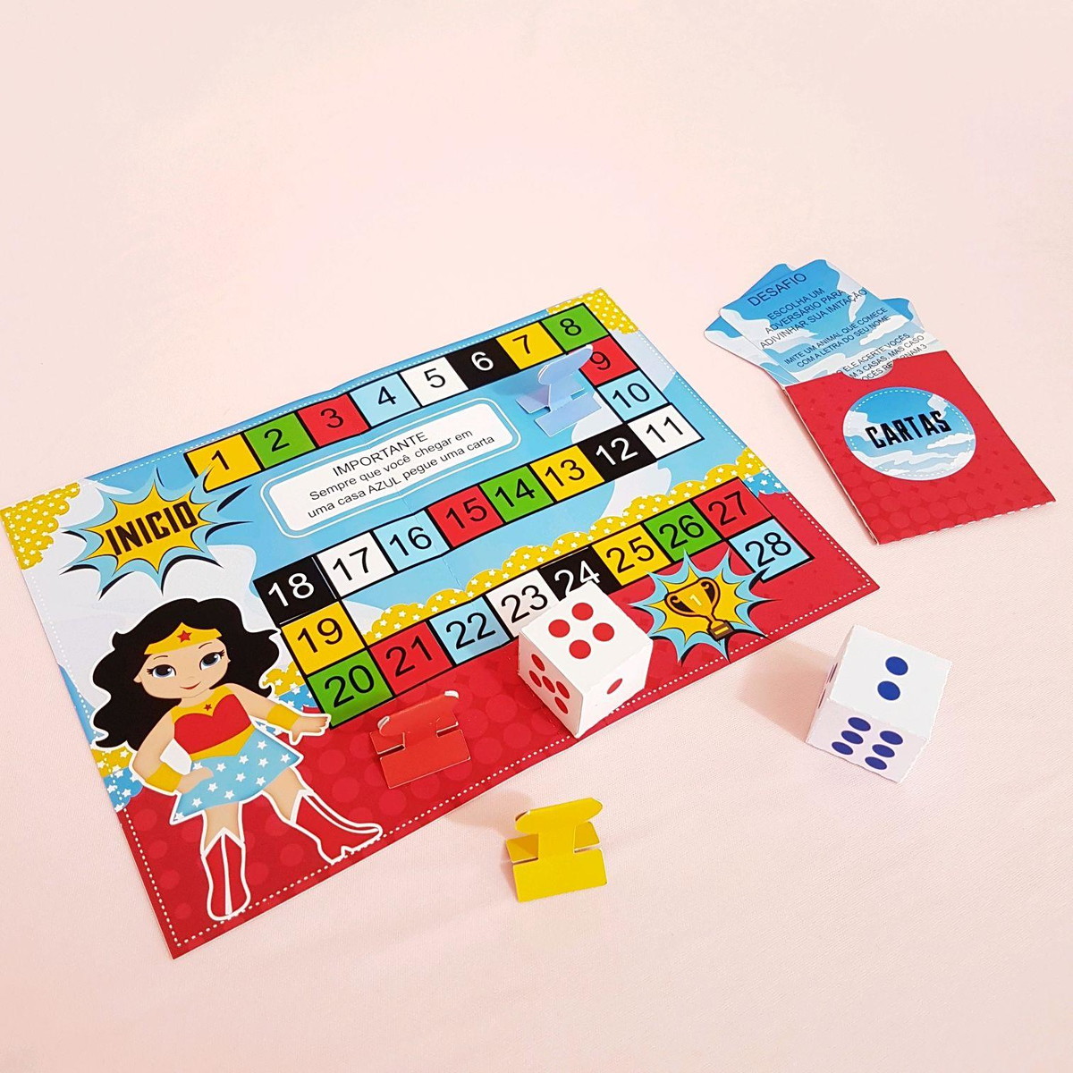 ARQUIVO KIT DIVERSÃO DIA DAS CRIANÇAS MULHER MARAVILHA #9081 - Imagem 3