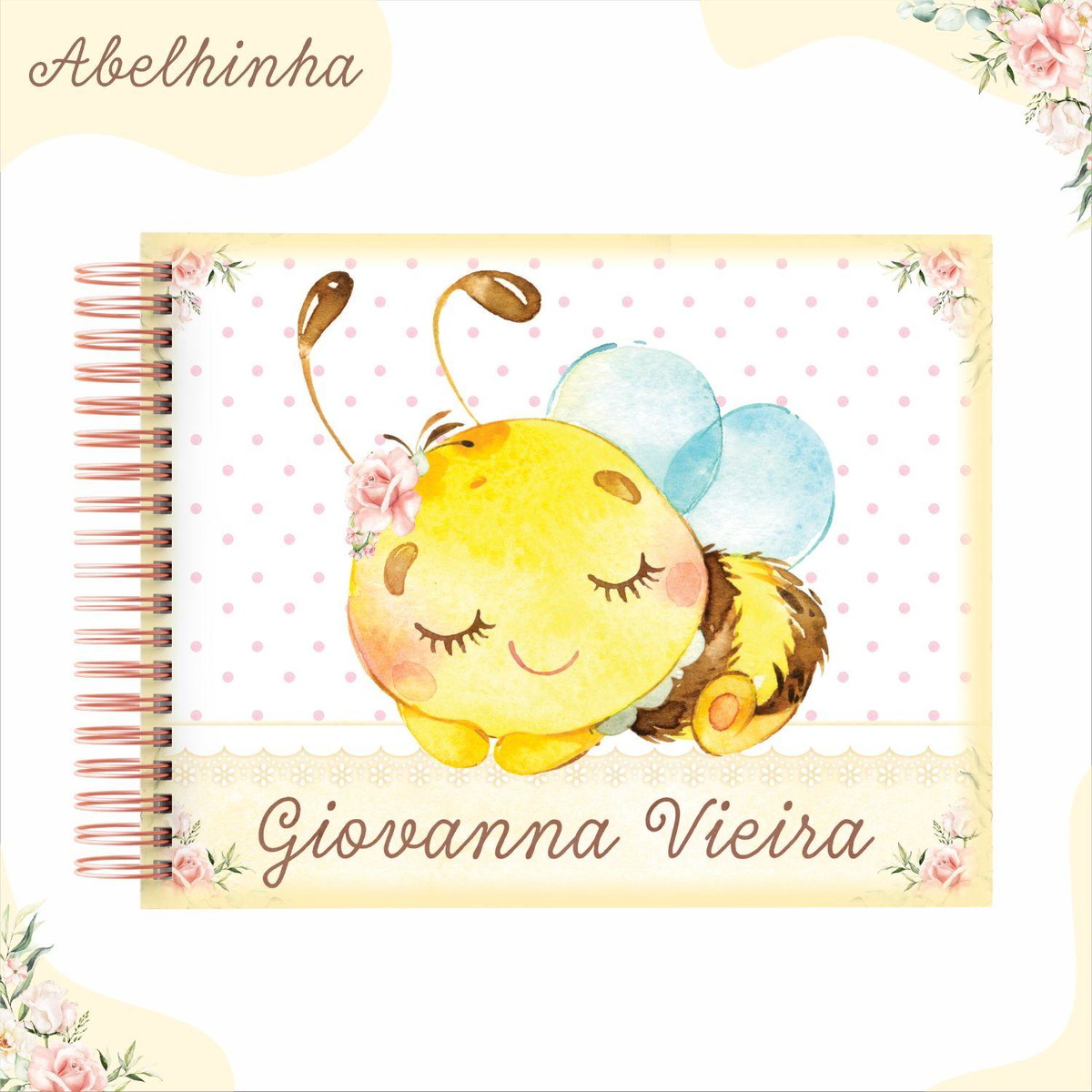 ARQUIVO KIT ETIQUETAS ESCOLARES ABELHINHA #11319 - Imagem 5