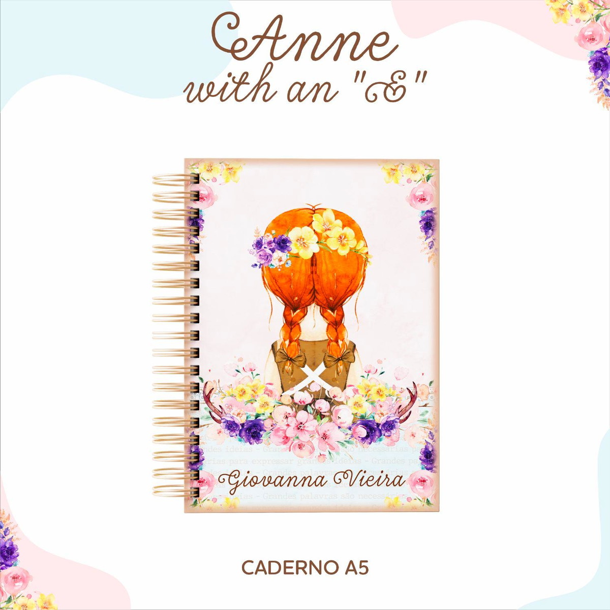 ARQUIVO KIT ETIQUETAS ESCOLARES ANNE WITH AN E #11332 - Imagem 5