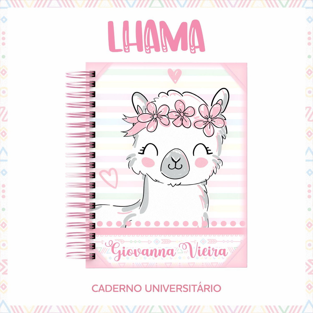 Arquivo Kit Etiquetas Escolares Lhama #11343 - Imagem 4