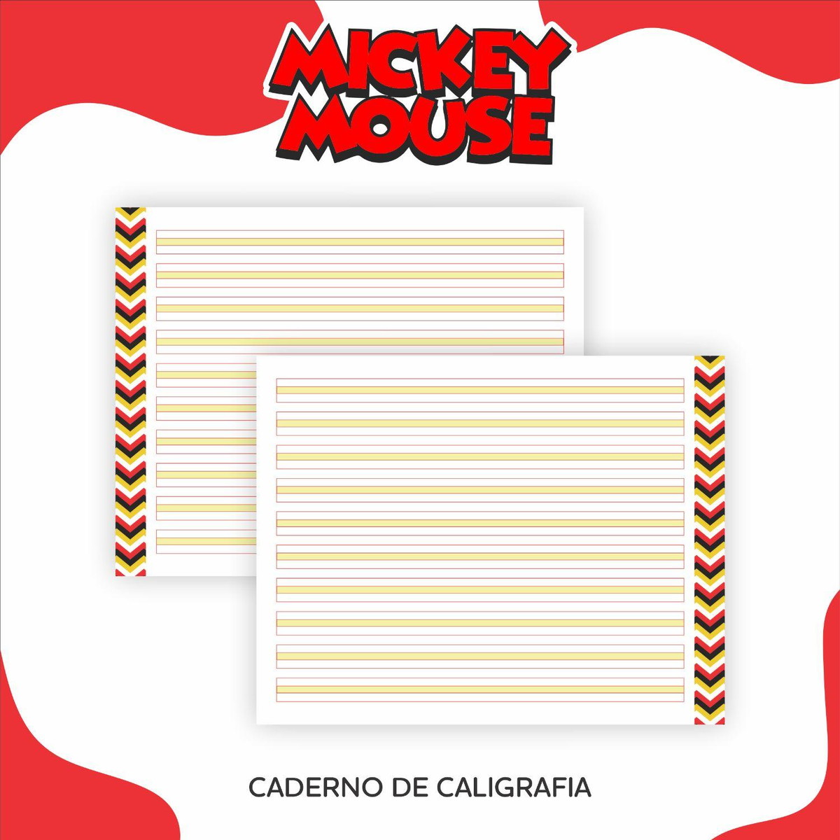 Arquivo Kit Etiquetas Escolares Mickey #11342 - Imagem 4