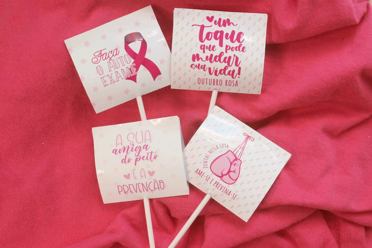 Arquivo Kit Outubro Rosa Tag para Pirulito #11024