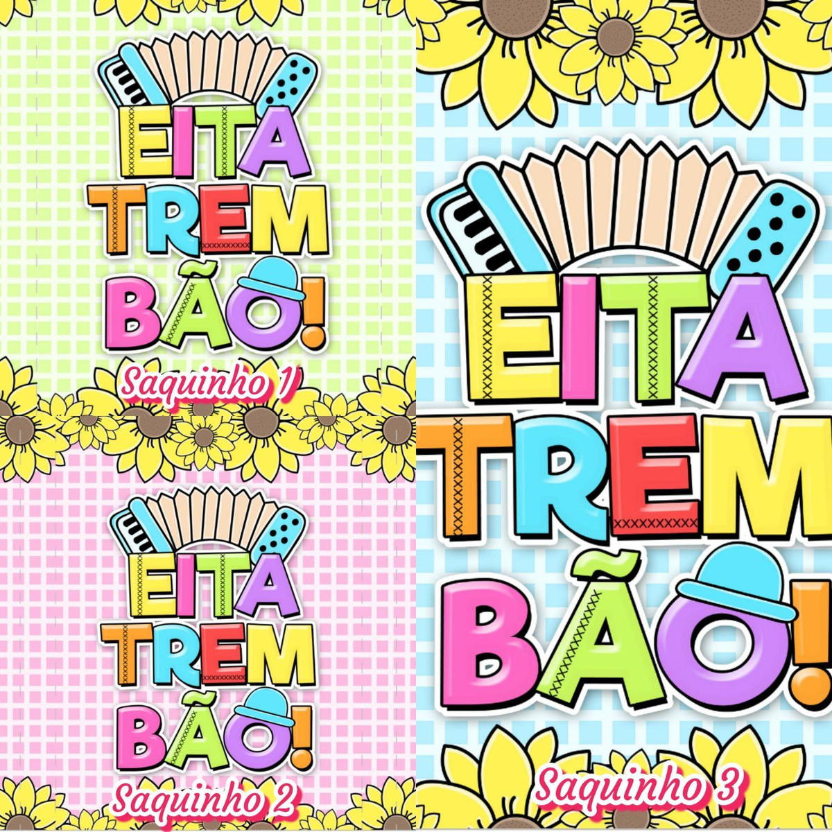 Arquivo Kit Saquinhos Pipoca Festa Junina São João #14166 - Imagem 2