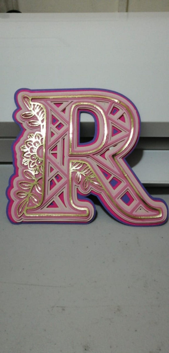 Arquivo Kit Topo de Bolo Letras Alfabeto Mandala #15809 - Imagem 2