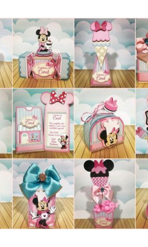 ARQUIVO DE CORTE MINNIE ROSA CONFEITEIRA (#9117) STUDIO PDF