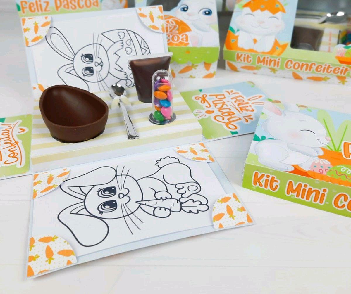 ARQUIVO PASCOA CAIXA CONFEITEIRO EXPLOSÃO COELHINHO #3442 - Imagem 2