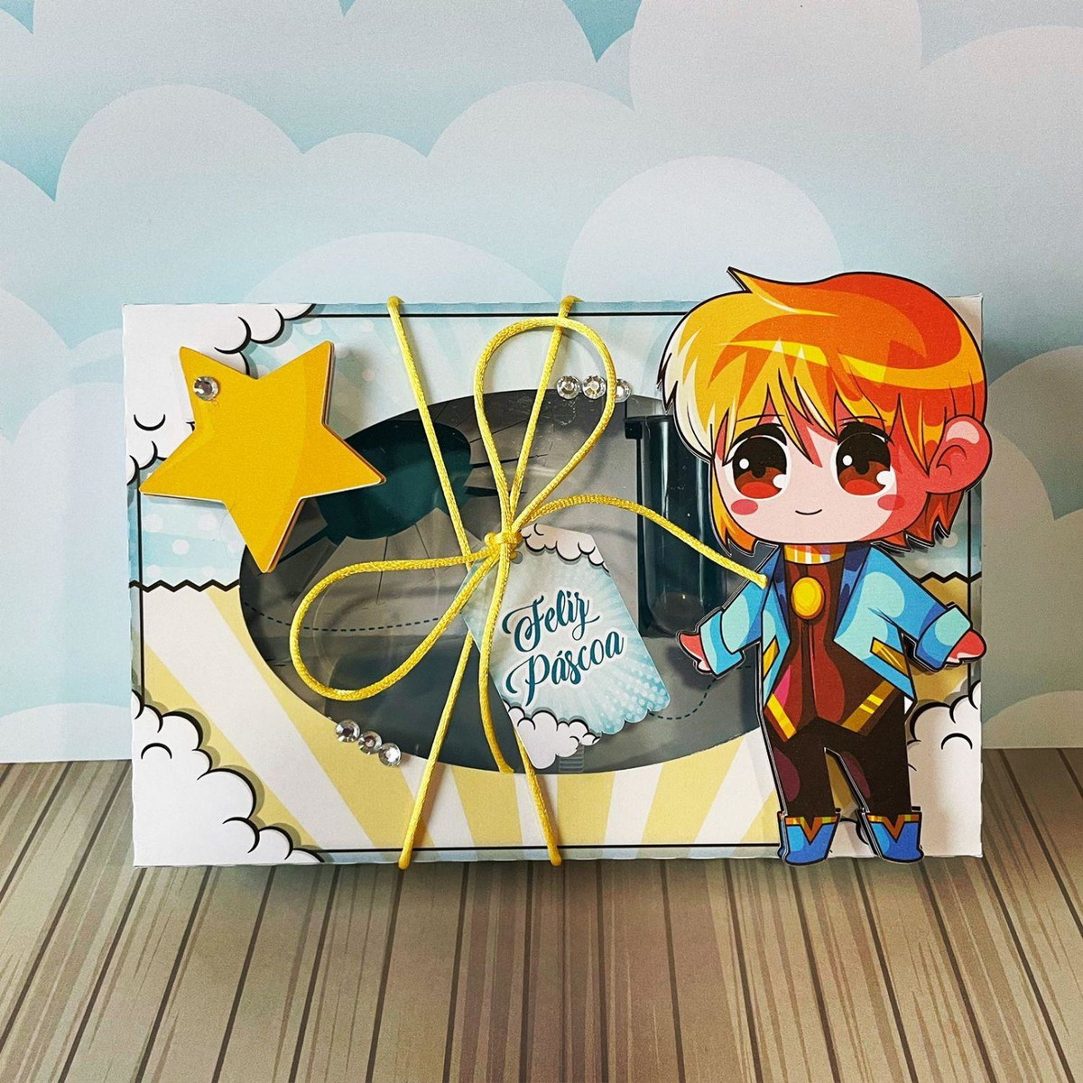 Arquivo Páscoa Caixa Mini Confeiteiro Anime Menino #15751 - Imagem 3