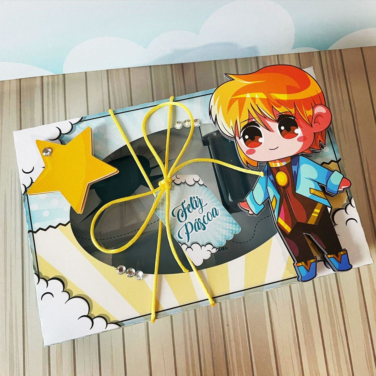 Arquivo Páscoa Caixa Mini Confeiteiro Anime Menino #15751 - Imagem 5
