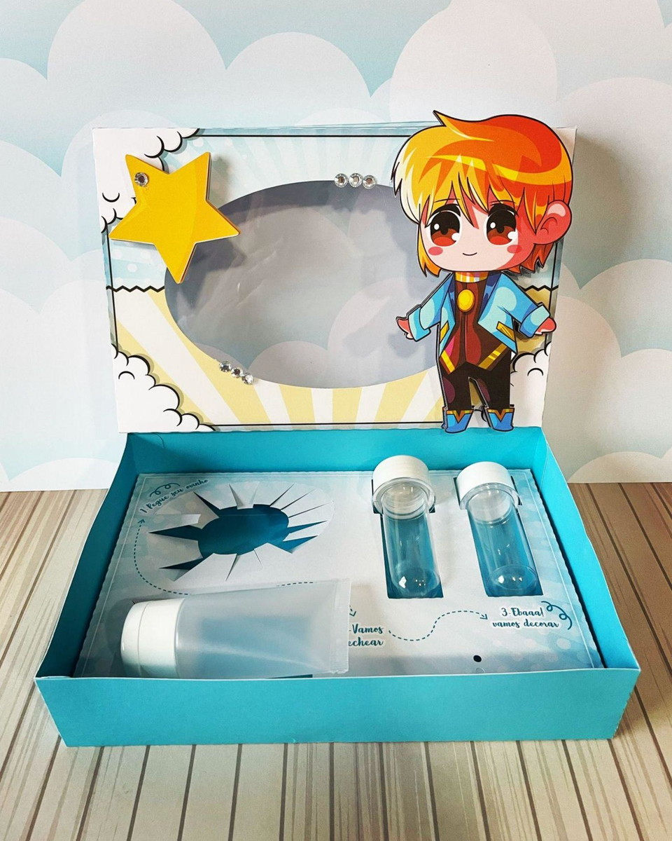 Arquivo Páscoa Caixa Mini Confeiteiro Anime Menino #15751 - Imagem 2