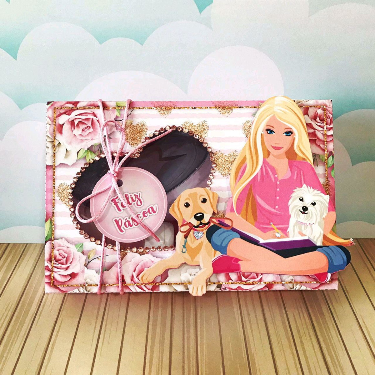 ARQUIVO PASCOA CAIXA MINI CONFEITEIRO BARBIE #4545 - Imagem 2