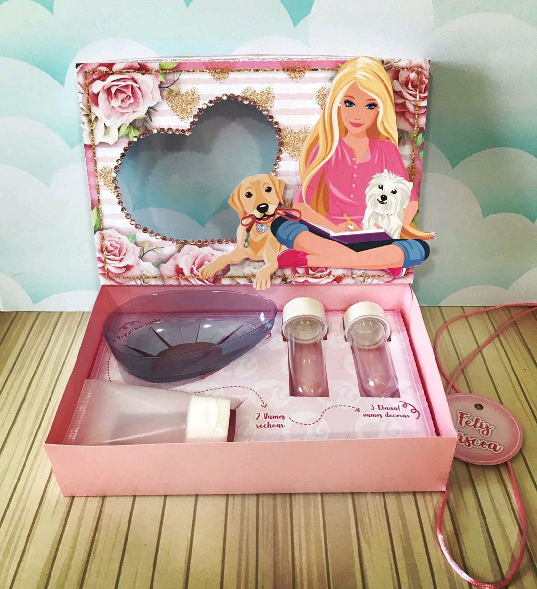ARQUIVO PASCOA CAIXA MINI CONFEITEIRO BARBIE #4545