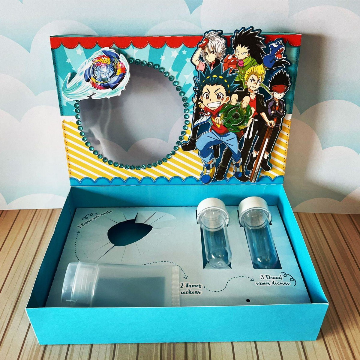 Arquivo Páscoa Caixa Mini Confeiteiro Beyblade #15748 - Imagem 2