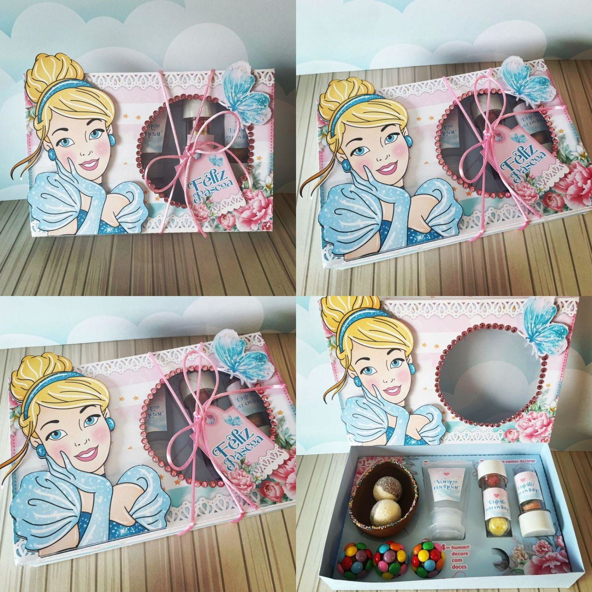 Arquivo Páscoa Caixa Mini Confeiteiro Cinderela #15762