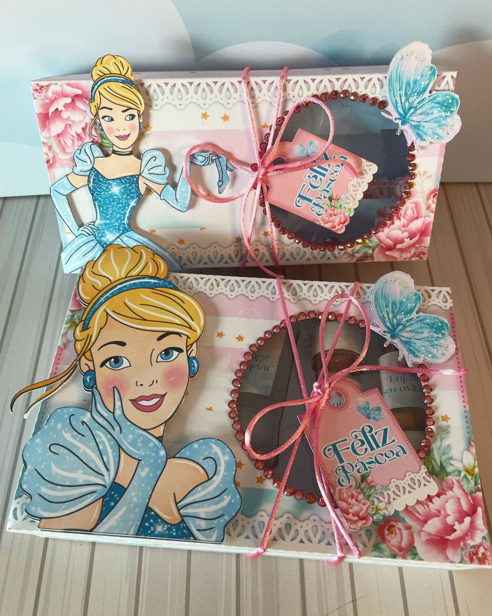 Arquivo Páscoa Caixa Mini Confeiteiro Cinderela #15762 - Imagem 2
