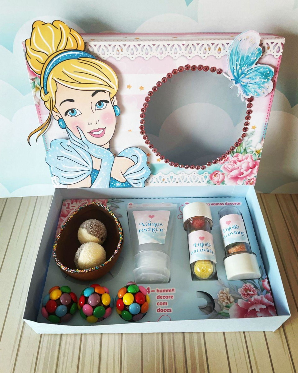 Arquivo Páscoa Caixa Mini Confeiteiro Cinderela #15762 - Imagem 3