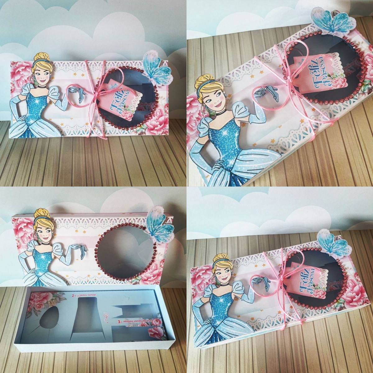 Arquivo Páscoa Caixa Mini Confeiteiro Cinderela #15762 - Imagem 5