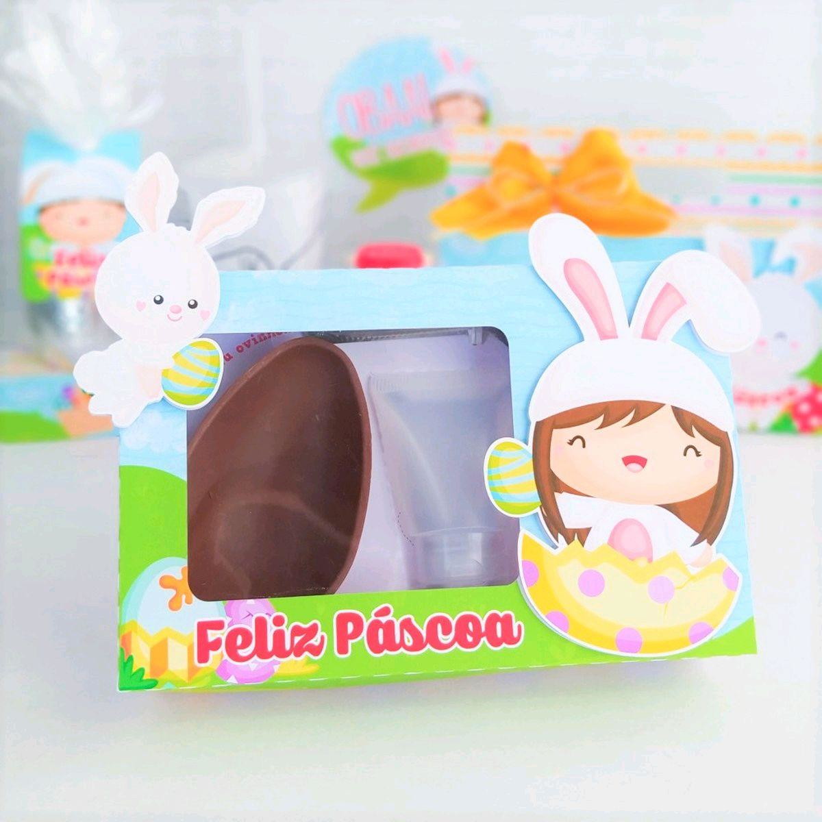 ARQUIVO PASCOA CAIXA MINI CONFEITEIRO COELHINHO MENINA #3476