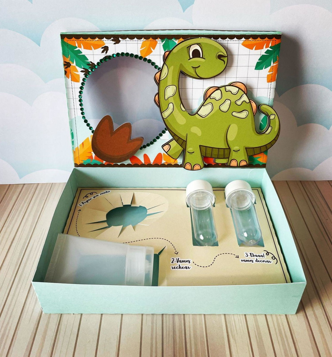 Arquivo Páscoa Caixa Mini Confeiteiro Dino #15754 - Imagem 2