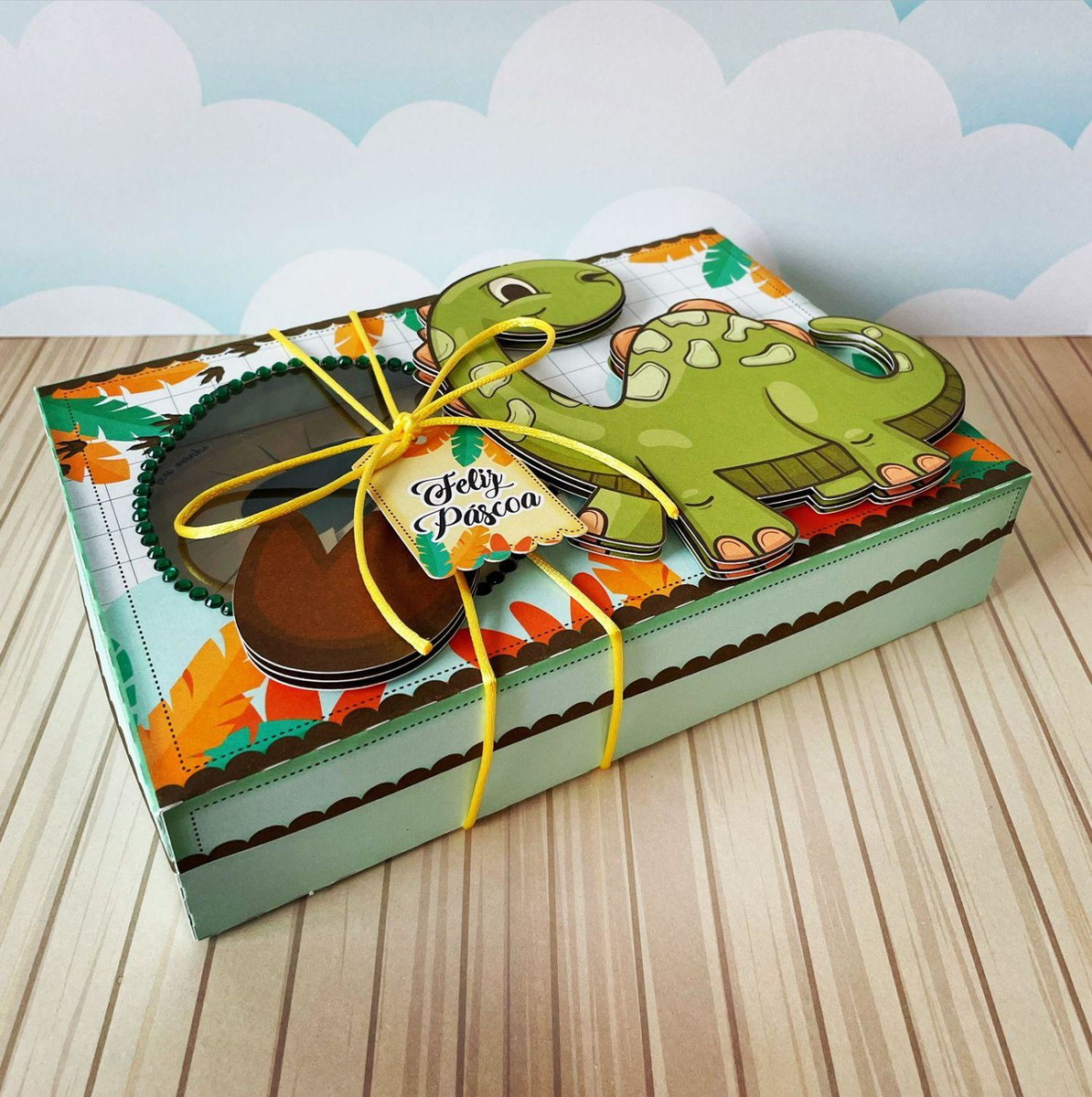 Arquivo Páscoa Caixa Mini Confeiteiro Dino #15754 - Imagem 5