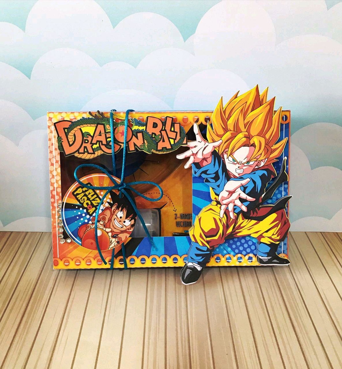 ARQUIVO PASCOA CAIXA MINI CONFEITEIRO DRAGONBALL #4562 - Imagem 2