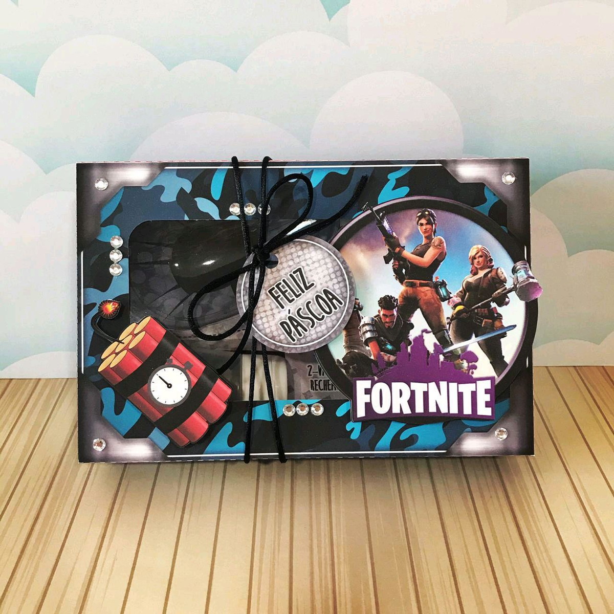 ARQUIVO PASCOA CAIXA MINI CONFEITEIRO FORTNITE #4563 - Imagem 2