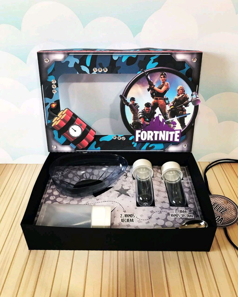 ARQUIVO PASCOA CAIXA MINI CONFEITEIRO FORTNITE #4563