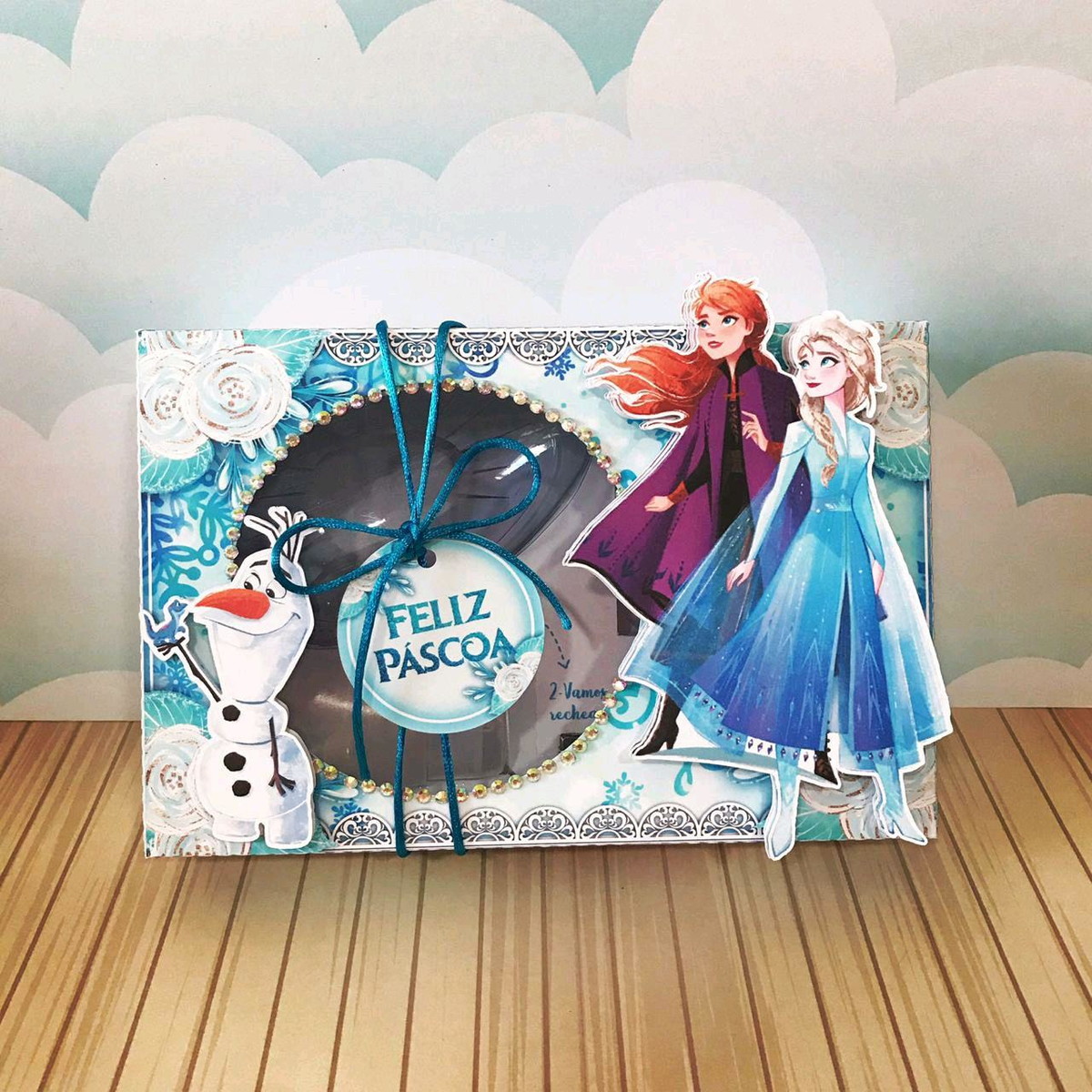 ARQUIVO PASCOA CAIXA MINI CONFEITEIRO FROZEN #4548 - Imagem 2