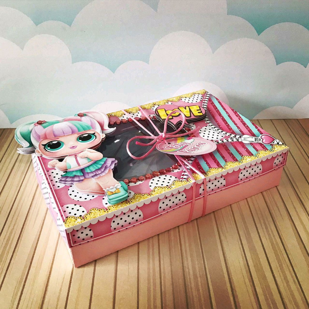 ARQUIVO PASCOA CAIXA MINI CONFEITEIRO LOL #4551 - Imagem 2