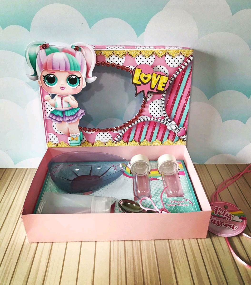 ARQUIVO PASCOA CAIXA MINI CONFEITEIRO LOL #4551