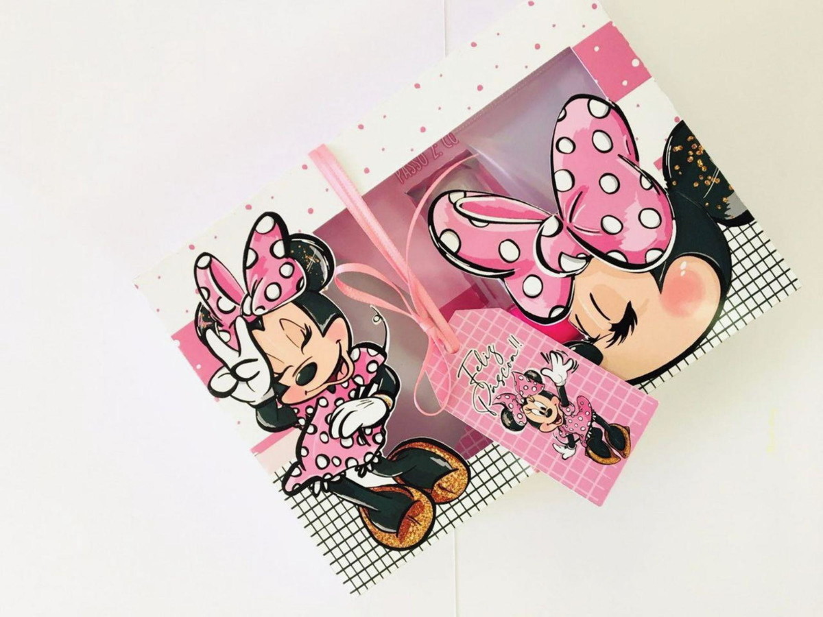 Arquivo Pascoa Caixa Mini Confeiteiro Minnie Rosa #14711