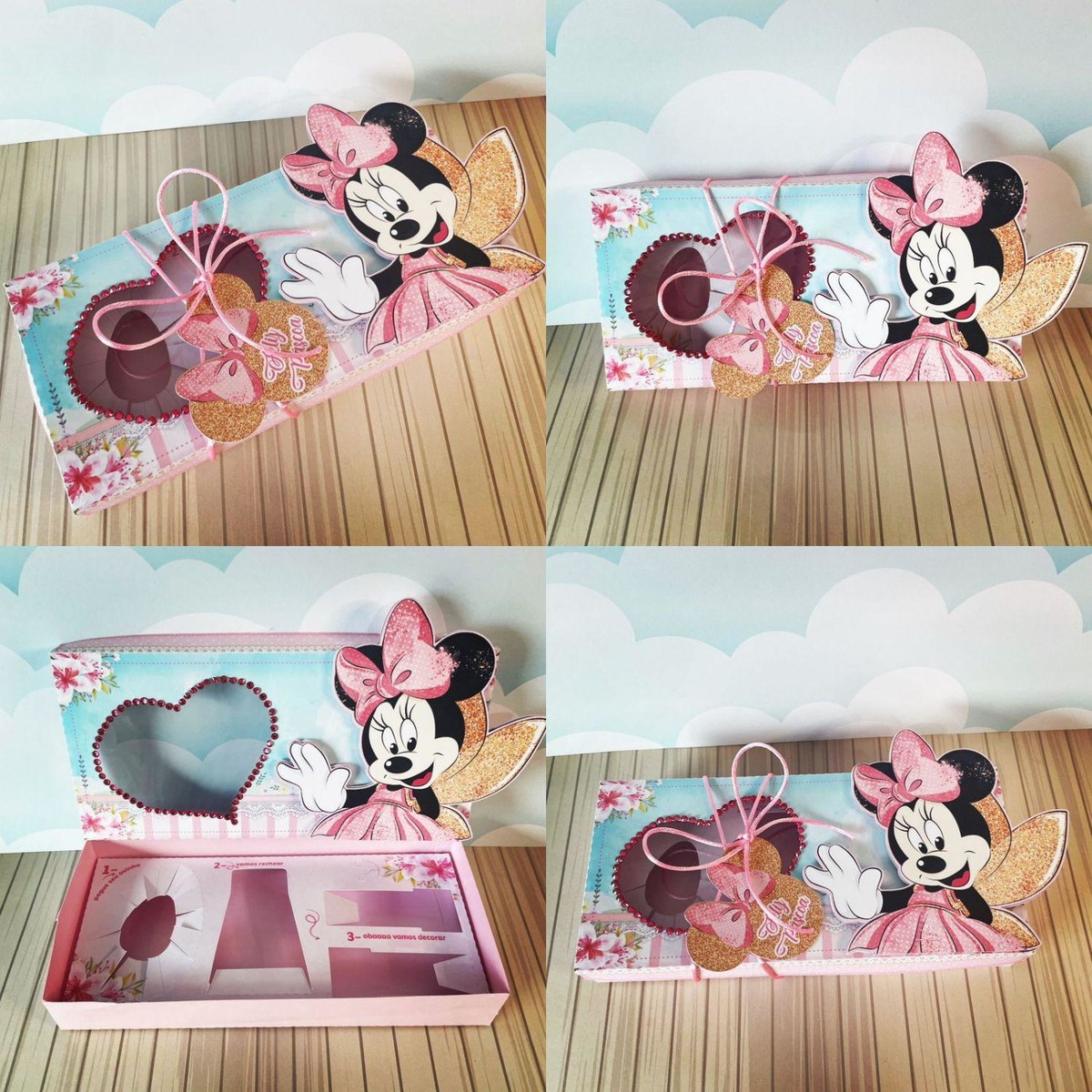 Arquivo Páscoa Caixa Mini Confeiteiro Minnie Rosa #15761 - Imagem 2
