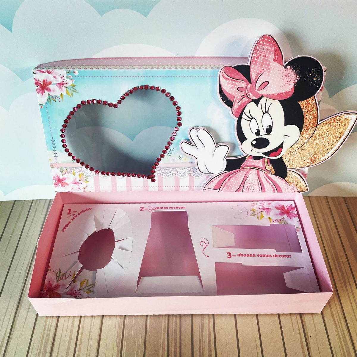 Arquivo Páscoa Caixa Mini Confeiteiro Minnie Rosa #15761 - Imagem 5