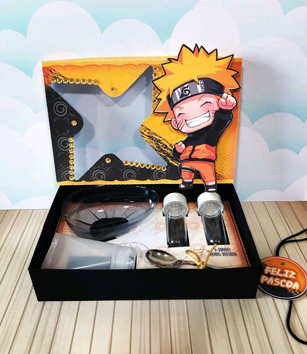 ARQUIVO PASCOA CAIXA MINI CONFEITEIRO NARUTO #4568